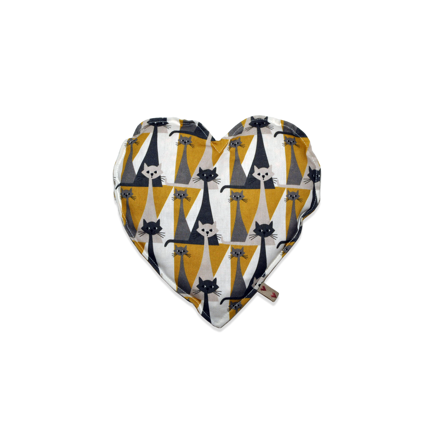 Cuore con Noccioli di Ciliegia – Artigianale in Cotone 100%