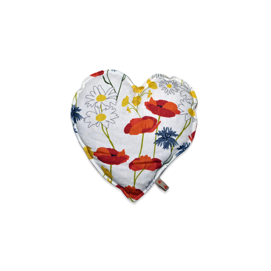 Cuore con Noccioli di Ciliegia – Artigianale in Cotone 100%